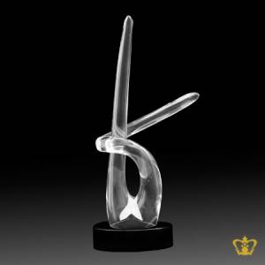 Masterpiece-Crystal-Stem-Replica-stands-on-a-Black-Circular-Base
