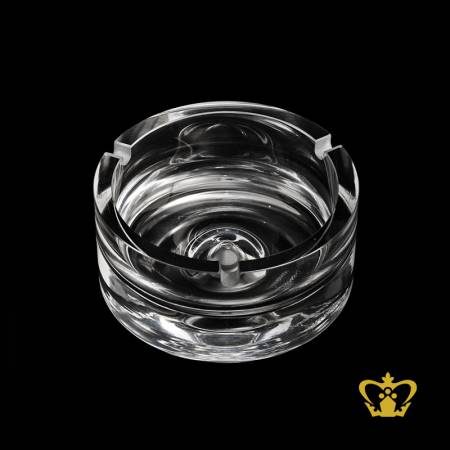 Manufactured-artistic-crystal-ashtray-with-intricate-detailing