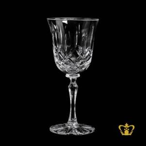 Classic-luxurious-vintage-look-crystal-wine-glass-handcrafted-elegant-cuts-beautifully-carved-stem-6-oz