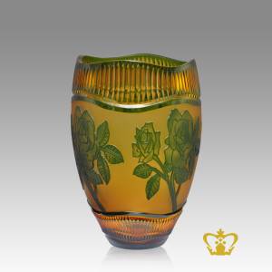 Amber-floral-crystal-vase