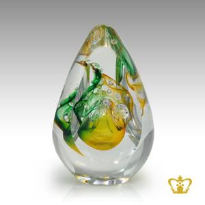 Manufactured-Artistic-Crystal-Paper-Weight-with-Intricate-Design
