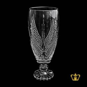 Alluring-long-footed-crystal-vase-with-gorgeous-diamond-pattern