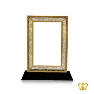 Personalized-crystal-Dubai-frame-replica-with-black-base-customized-logo-text