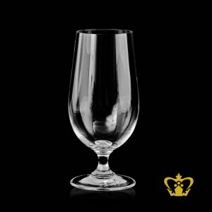 Crystal-beer-glass-with-short-stem