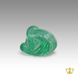 MRT-KNOT-PAPER-WEIGHT-2-25IN-L-GREEN