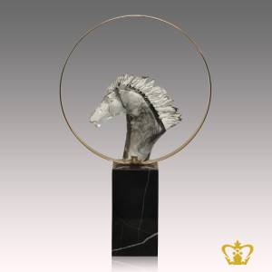 HHC-RESIN-HORSE-HEAD-WITH-METAL-RING-40CM-W-MARBLE-BASE