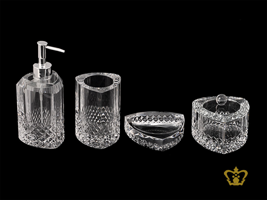Crystal-Bath-accessories-a-sophisticated-matching-set